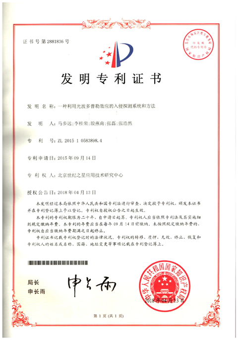 光多普勒探测系统 专利